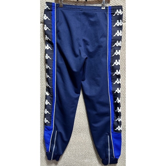 Kappa Gara Men's Warm Up Track Pants Joggers Zipper Ankle Blue Size XL - Picture 4 of 5